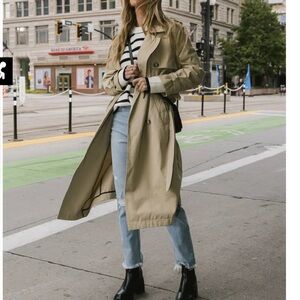 Bohme Tachel Trench Coat in Tan NWT medium